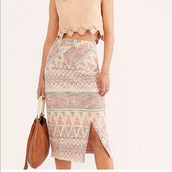 Free People Mendocino aztec midi skirt - Picture 2 of 7